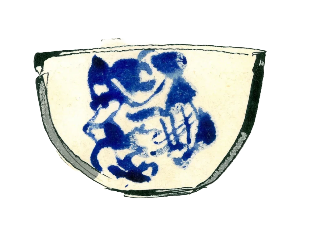 Dibujar es construir. Boceto 15. De la abstracción a la figuración. Diseño de una taza de porcelana. IK 2024