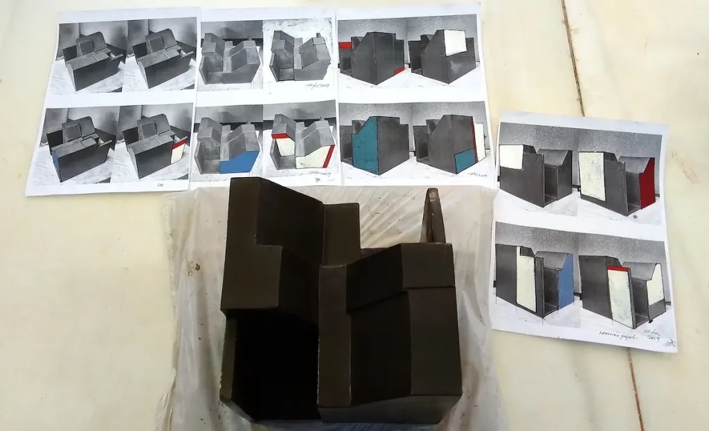 El arte delencargo. Proyecto Cubo. Fotocopia y variables. EAFAC Escuela de Cerámica madrid 2019. IKLindworth 2024