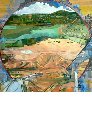 Óleo sobre tela 90x90cm. Entra en el campo. Imagen destacada IKlindworth 2024