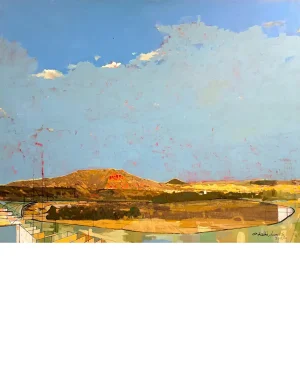 Técnica mixta sobre lienzo. Paisaje y contramarca. IKlindworth 2024