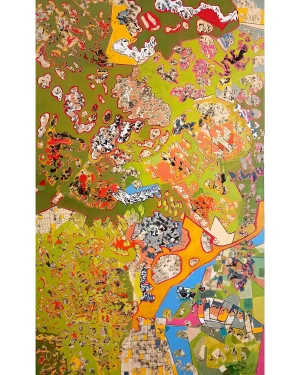 Puente del Arzobispo. Acrílicos sobre lienzo. 160x97cm. Montes de Toledo IKlindworth 2016-Imagen destacada