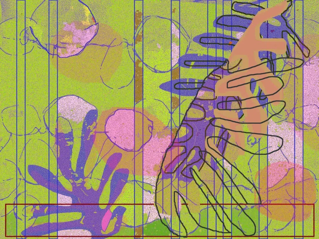 Nuevos soportes, nuevos significados. Obra digital que representa unos helechos. IKlindworth 2006